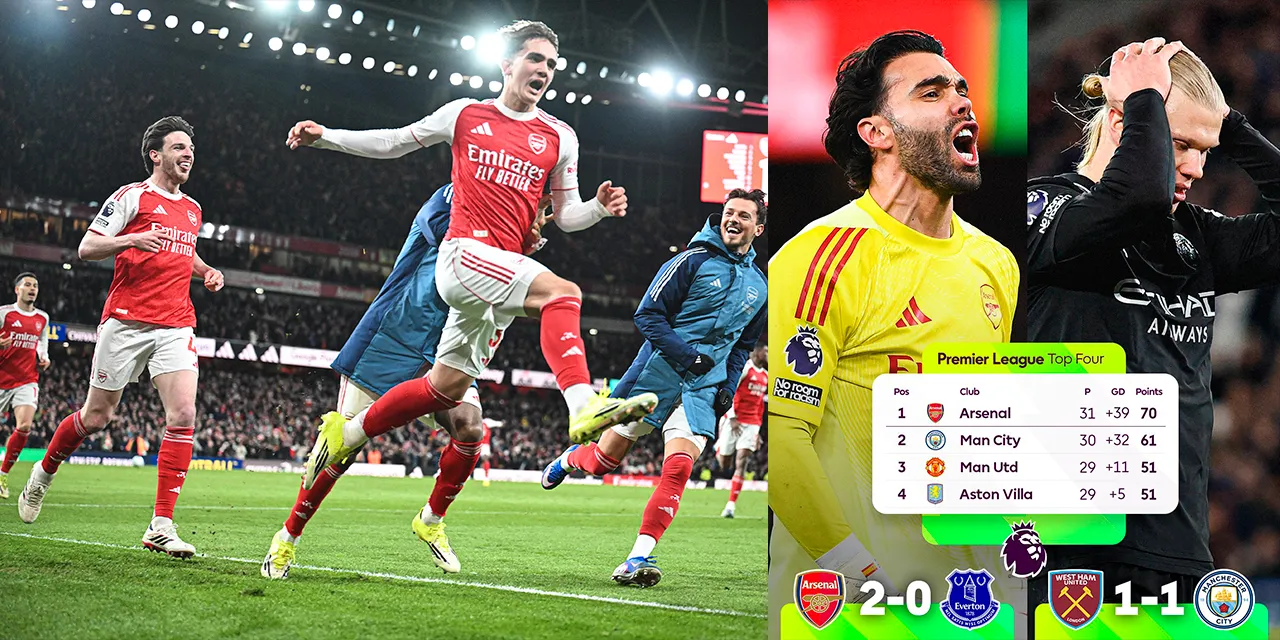 Arsenal Pull Clear as City Stumble